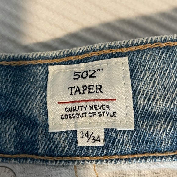 Levi’s Made & Crafted 502 Taper Fit Jeans - Nitchibotsu Light Wash - 34 / 34 - Picture 8 of 13